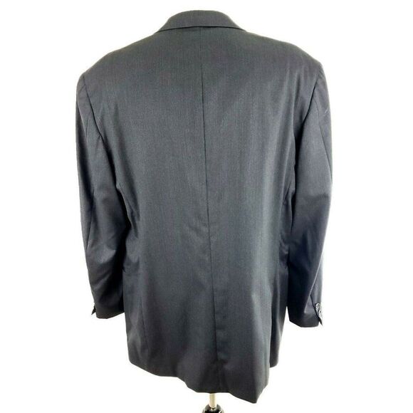 Canali Proposta 44L‎ 2 Button Herringbone Wool Gray - Picture 6 of 11